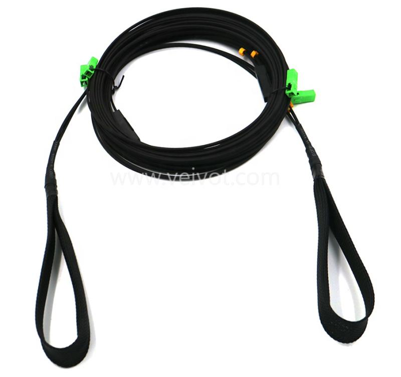 SC-SC SM 2FO Duplex FTTH Drop Cable Patch Cord with Pulling Eye