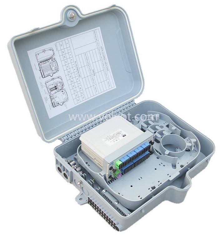 24 Port Fiber Distribution Box (VV-FDB-24AC) for 1x16 Cassette Type PLC Splitter