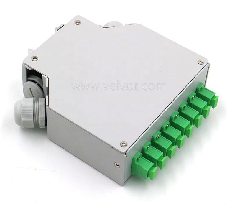Din Rail Mounting Mini Patch Panel - cold-rolled steel