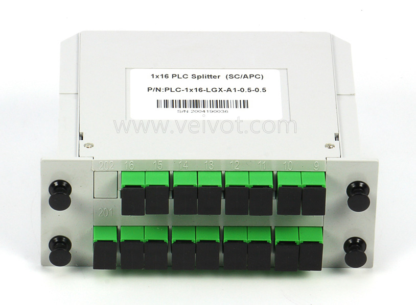 1x16 SC-APC Cassette Type PLC Splitter - Veivot