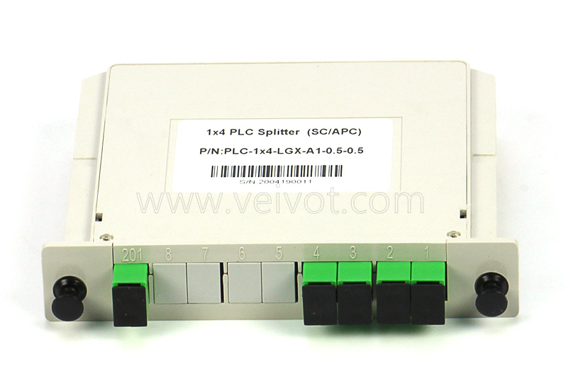 1x4 SC-APC Cassette Type PLC Splitter - Veivot