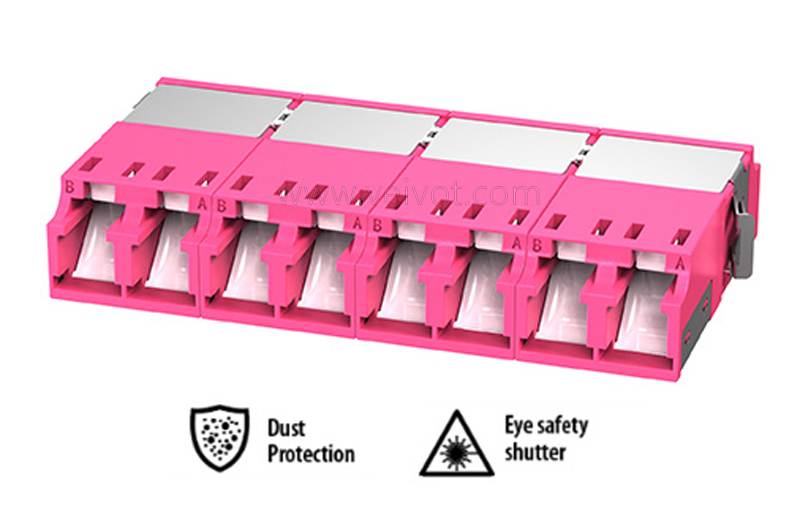 LC 8 Ports Dust Proof SM MM Adapter - Veivot,LC 8 Ports Dust Proof Anti-laser HD Adapter - Veivot,,