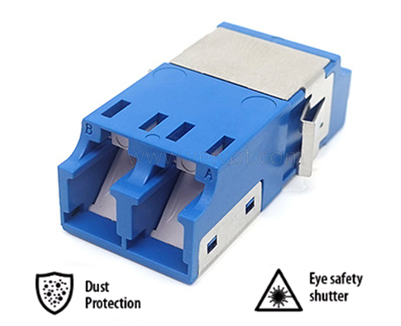 LC Duplex Dust Proof Fiber Optic Coupler - Veivot,LC Duplex Anti Laser Dust Proof Adapter - Veivot,,